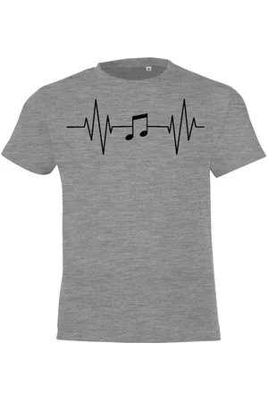 Youth Designz T-Shirt Heartbeat Musik Kinder T-Shirt mit trendigem Frontprint - Verkäufer: EmDa Trading GmbH