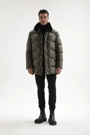 Antioch Winterjacke Faux Leather Long Puffer Jacket - Verkäufer: SEBA