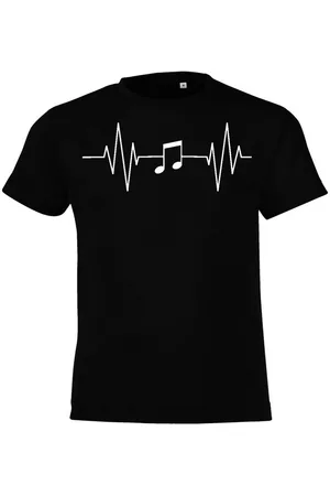 Youth Designz T-Shirt Heartbeat Musik Kinder T-Shirt mit trendigem Frontprint - Verkäufer: EmDa Trading GmbH