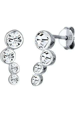 Elli Paar Ohrstecker Schmuck Geschenk Silber 925 Ohrringe, 0302192213, mit Glasstein