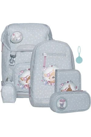 Beckmann Schulranzen Classic (6tlg., inkl. Sportrucksack, Federmäppchen, Schlamperrolle und Buttons) - Verkäufer: Ranzenfee & Koffertroll GmbH