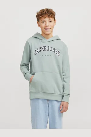 JACK & JONES Kapuzensweatshirt JJECALEB VARSITY SWEAT HOOD NOOS JNR