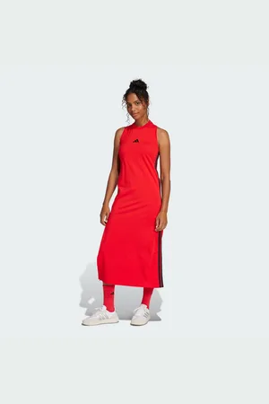 adidas Maxikleid ESSENTIALS 3-STREIFEN LONG RACERBACK KLEID - Verkäufer: adidas AG