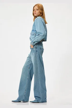 Koton High-waist-Jeans Hohe Leibhöhe Wide Leg - Verkäufer:
