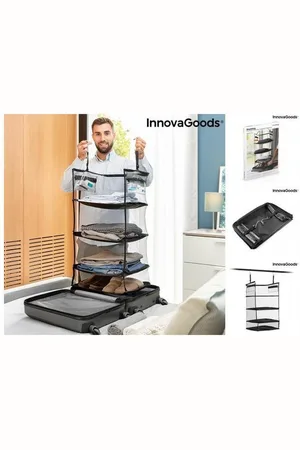 InnovaGoods Trolley Kofferregal faltbar tragbar Organisationsregal für Koffer Sleekbag Inn - Verkäufer: woolloom