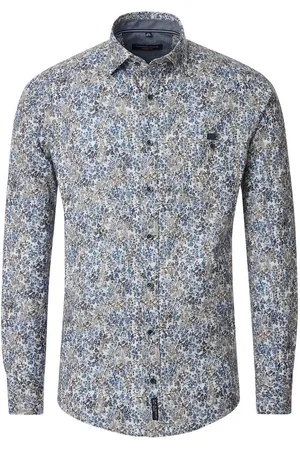 Casa Moda Langarmhemd Freizeithemd Print