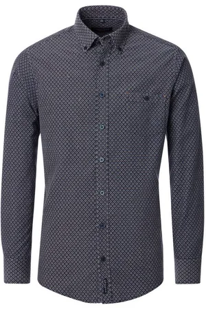 Casa Moda Langarmhemd Freizeithemd Print
