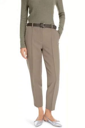 Marc Cain 7/8-Hose "Noble Neutrals" Premium Damenmode Modell FORDON - mit verkürztem Bein