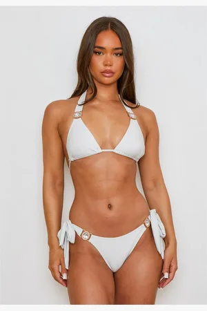Moda Minx Bikini-Hose Lumiere Amour mit seitlicher Bindung und Steinbesatz