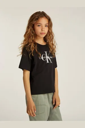 Calvin Klein Rundhalsshirt MONOLOGO GLITTER SS T-SHIRT für Kinder bis 16 Jahre mit Logoschriftzug