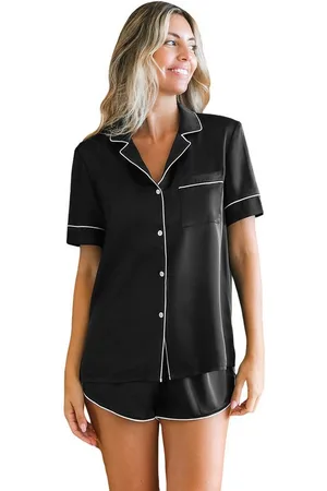 Cupshe Shorty Daily bequem geknöpft Kurzarm Loungewear Set - Verkäufer: