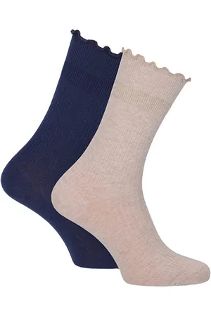 Tamaris Basicsocken mit Rüschen-Abschlussbund (Set, 2-Paar, 2-er Pack) aus hautfreundlicher Baumwolle - Verkäufer: Meine Strümpfe