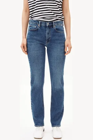 Armedangels Straight-Jeans CARENAA Damen (Comfort-Stretch, 1-tlg., Slim Fit) atmospheric - Verkäufer: