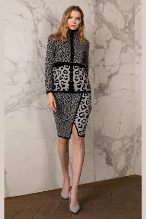 Passioni Strickrock mit Leopardenmuster - Verkäufer: Passion Mode