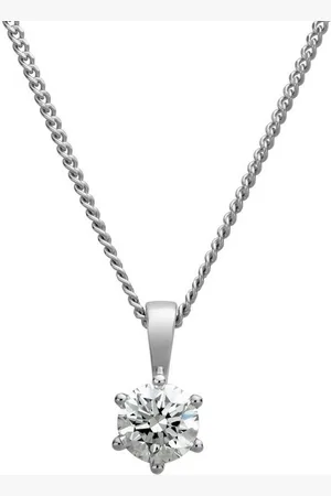 Orolino Kette mit Anhänger 750/- Weißgold 1 Brillant 0,50 ct.