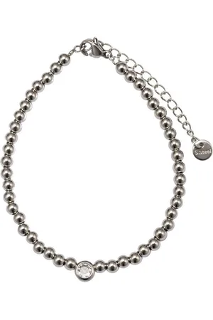 Firetti Armband Schmuck Geschenk Edelstahl Armschmuck Armkette, Made in Germany - mit Zirkonia (synth)
