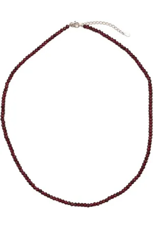 Firetti Collier Schmuck Geschenk Silber 925 Halsschmuck Halskette Edelstein, Made in Germany - mit Granat