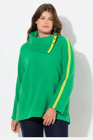Laurasøn Sweatshirt Fleece Sweatshirt großer Kragen Langarm - Verkäufer: Popken Fashion Group