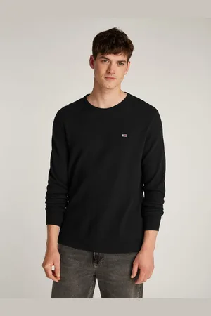 Tommy Hilfiger Langarmshirt TJM SLIM WAFFLE L/S TEE EXT mit Waffelstruktur