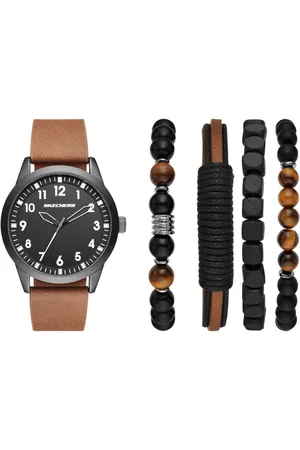 Skechers Quarzuhr SR9065, (Set, 5-tlg., mit 4 Schmuckarmbändern), Armbanduhr, Herrenuhr, Ideal auch als Geschenk, analog