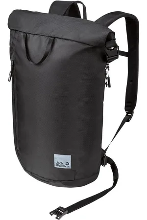 Jack Wolfskin Freizeitrucksack Laptop-/Freizeit Rucksack Helsinki Rolltop ultra black (1-tlg) - Verkäufer: TaschenParadies
