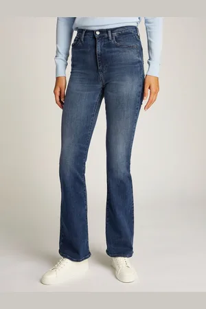 Tommy Hilfiger Slim-fit-Jeans Sylvia High Rise Flare mit Logo-Badge