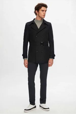 DS DAMAT Caban Ds Damat Regular Fit Epaulette Belted Top Coat/Trenchcoat - Verkäufer: MegaMerchant