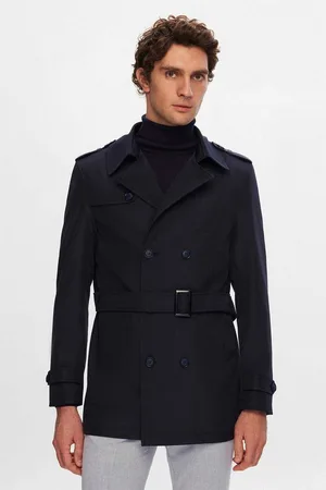 DS DAMAT Caban Ds Damat Regular Fit Epaulette Belted Top Coat/Trenchcoat - Verkäufer: MegaMerchant