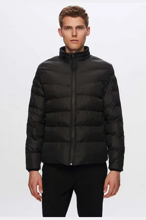 DS DAMAT Caban Ds Damat Slim Fit winddichter Mantel mit Faserfüllung Puffer Jacket - Verkäufer: MegaMerchant