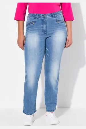 Ulla Popken Regular-fit-Jeans Jeans Mony Vintage Look konisches Bein Stretch - Verkäufer: Popken Fashion Group
