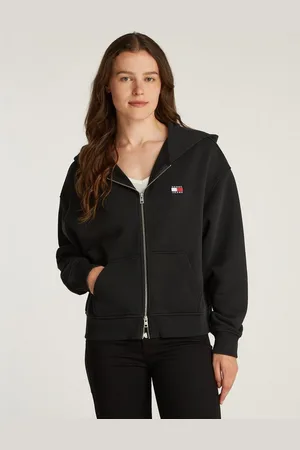 Tommy Hilfiger Sweatshirt Sweatshirt TJW BOXY BADG in Großen Größen, 2-Wege-Reißverschluss, mit Logostickerei