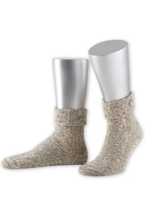 LUSANA Trachtensocken Trachtensocken - EDELWEISS - beige melange, braunmeliert - Verkäufer: Alpenwahnsinn Tracht & Lifestyle