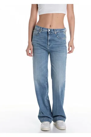 Replay Straight-Jeans MELJA mit weitem Bein
