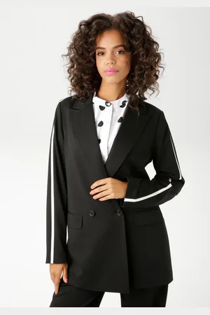 Aniston Longblazer mit trendigem Streifen an Schulter und den Ärmeln - NEUE KOLLEKTION