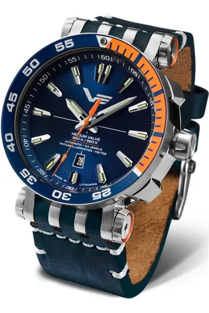 Vostok Automatikuhr Energia Rocket, 48 mm, Edelstahlgehäuse, 575A715-L, 2 Bänder (Leder & Silikon), wasserdicht bis 30 ATM - Verkäufer: Jäckle Uhrenhandel e.K.