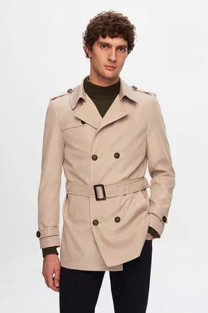 DS DAMAT Caban Ds Damat Regular Fit Epaulette Belted Top Coat/Trenchcoat - Verkäufer: MegaMerchant