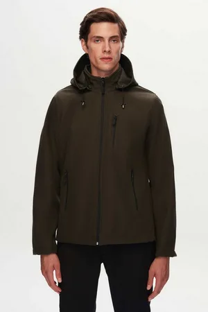 DS DAMAT Windbreaker Ds Damat Slim Fit abnehmbare Tauchjacke mit Kapuze und Fleece-Innensei - Verkäufer: MegaMerchant