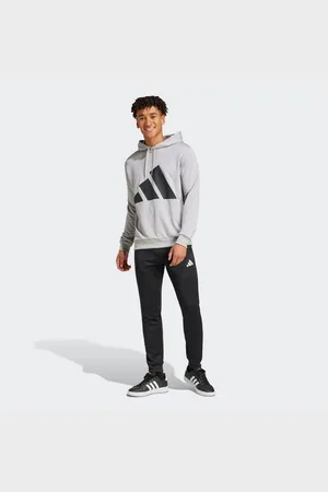 adidas Trainingsanzug M BL FT HD TS (2-tlg), aus weichem French-Terry-Material, Hoodie