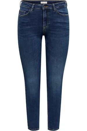 JDY Skinny-fit-Jeans FINA MW SKINNY ANK JNS DB NOOS DNM