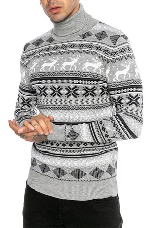 Redbridge Strickpullover mit Rollkragen Festliches Norwegermuster Weihnachtlich - Verkäufer: ChillDeal