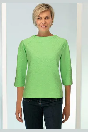 Bianca Rundhalsshirt KYLIN in modischem Struktur-Jersey in Trendfarbe - Verkäufer: