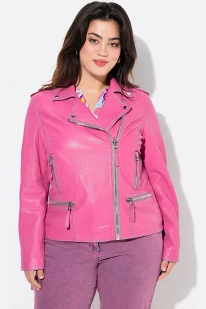 Angel of Style Lederjacke Leder-Bikerjacke echtes Leder Farbe Langarm - Verkäufer: Popken Fashion Group