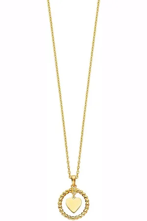 JULIE JULSEN Kette mit Anhänger 925/- Sterling Silber vergoldet mit beweglichem Herz