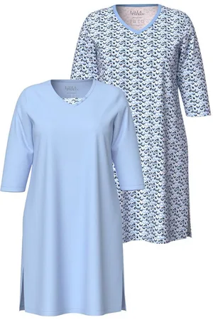 Ulla Popken Bigshirt Bigshirts 2er-Pack V-Ausschnitt Langarm - Verkäufer: Popken Fashion Group
