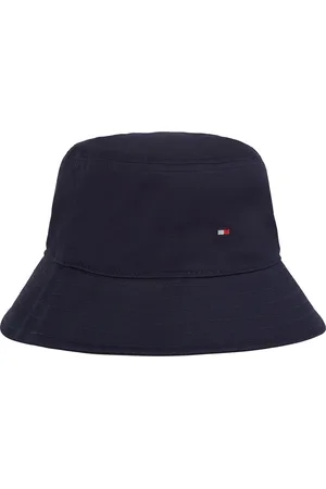 Tommy Hilfiger Fischerhut SMALL FLAG BUCKET HAT Logostickerei, Sonnenschutz