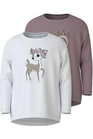 NAME IT Langarmshirt NMFVIX 2P LS TOP (Packung, 2-tlg., 2er-Pack)
