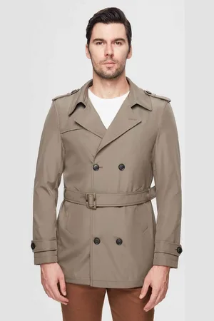 DS DAMAT Caban Ds Damat Regular Fit Epaulette Belted Top Coat/Trenchcoat - Verkäufer: MegaMerchant