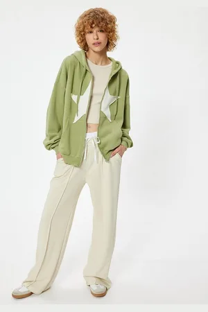Koton Kapuzensweatshirt Mit Kapuze-Vollreißverschluss Mit Appliquedetail - Verkäufer:
