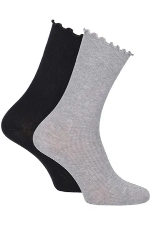 Tamaris Basicsocken mit Rüschen-Abschlussbund (Set, 2-Paar, 2-er Pack) aus hautfreundlicher Baumwolle - Verkäufer: Meine Strümpfe
