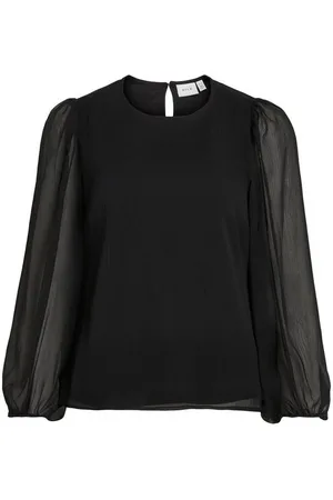 VILA Langarmshirt Falia (1-tlg) Drapiert/gerafft - Verkäufer: Mary & Paul